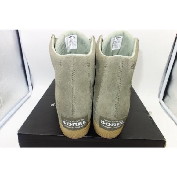 NEW Sorel Out N About Stone Green Wedge Ankle Boots Shoes Women's 12 - Picture 4 of 8